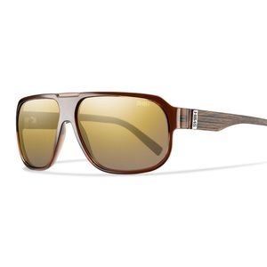 Used SMITH Gibson Sunglasses Brown Wood